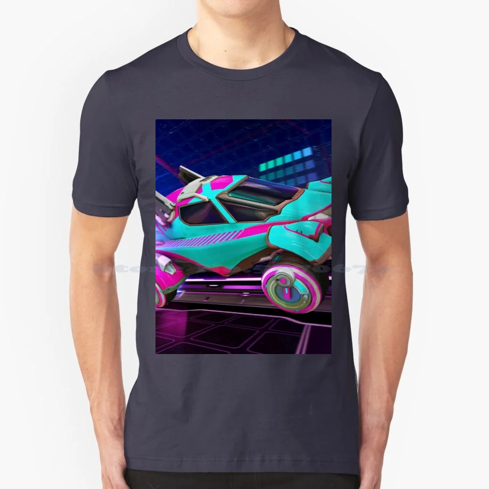 Rocket Soccer League Gizmo Car T Shirt 100% Cotone Tee Rocket League Gamer Chat Ottano Car Gaming Boost Videogiochi Giochi Nrg