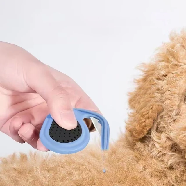 Pet Comb Dog Cat Hair Cutter Comb Dog Cat Hair Cutter Comb Anti-slip Pet Hair Remover Brush Stainless Steel Dog Accessor 5