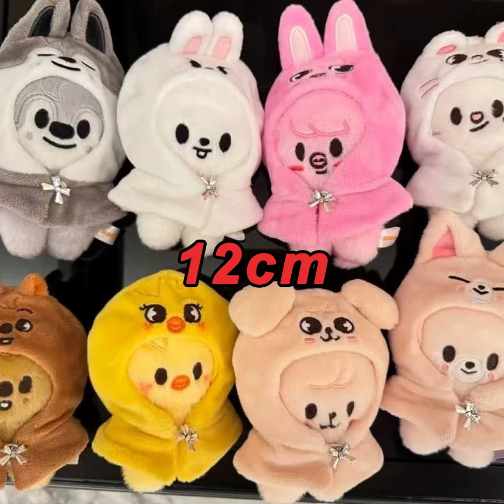 Skzoo Keychain Plush Toy Kawaii Stray Wolf Cartoon Stuffed Animal Doll Companion Children Gift