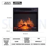 Electric Fireplace Heater Decoration Fireplace Simulation Flame Electric Fireplace With 3D Flame Fireplace Heater For Heating 2