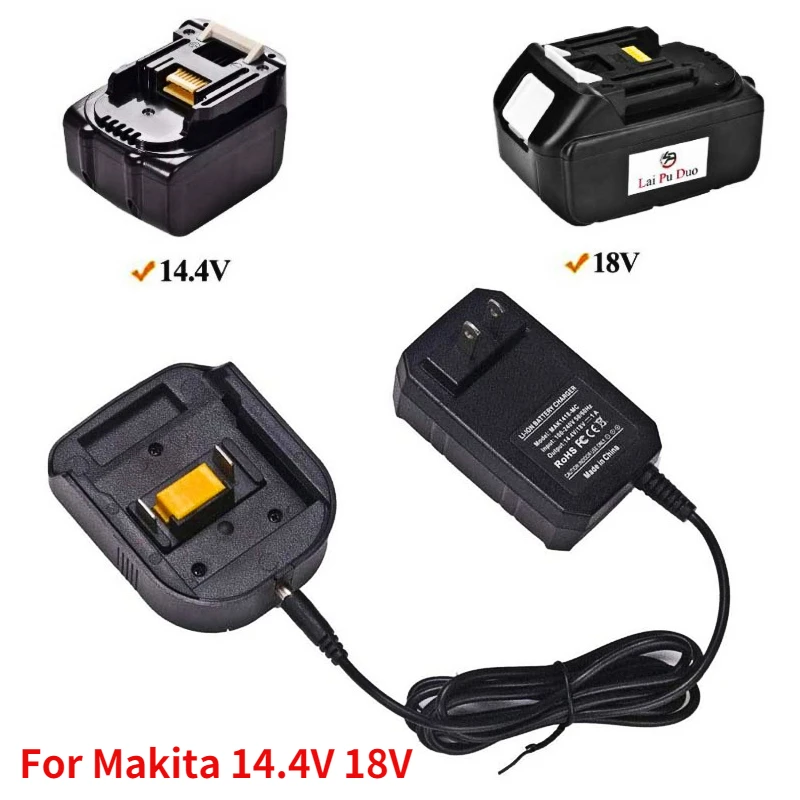 Wanorde pakket Vaag Replacement Charger For Makita BL1430 BL1830 BL1850 14.4V 18V Lithium  Battery Charger EU Plug Version Compact Design - AliExpress