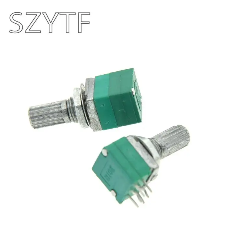 10pcs 5pin Rv097ns Single Linked B5k B10k B20k B50k B100k B500k Potentiometer Potentiometers