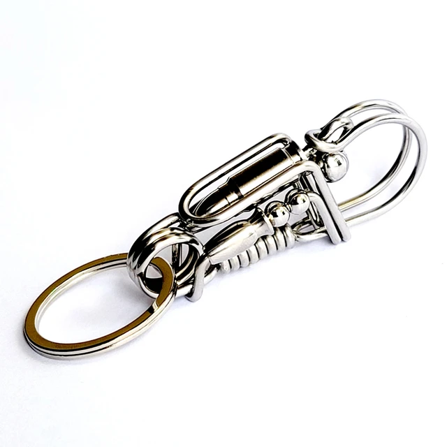 Handmade creative gifts - steel wire bullet keychain hooks