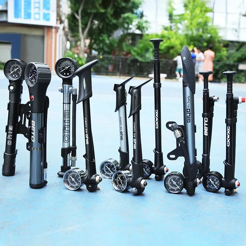 Portable MTB Fork Pump 300/400/600PSI High Pressure Air Shock Pump