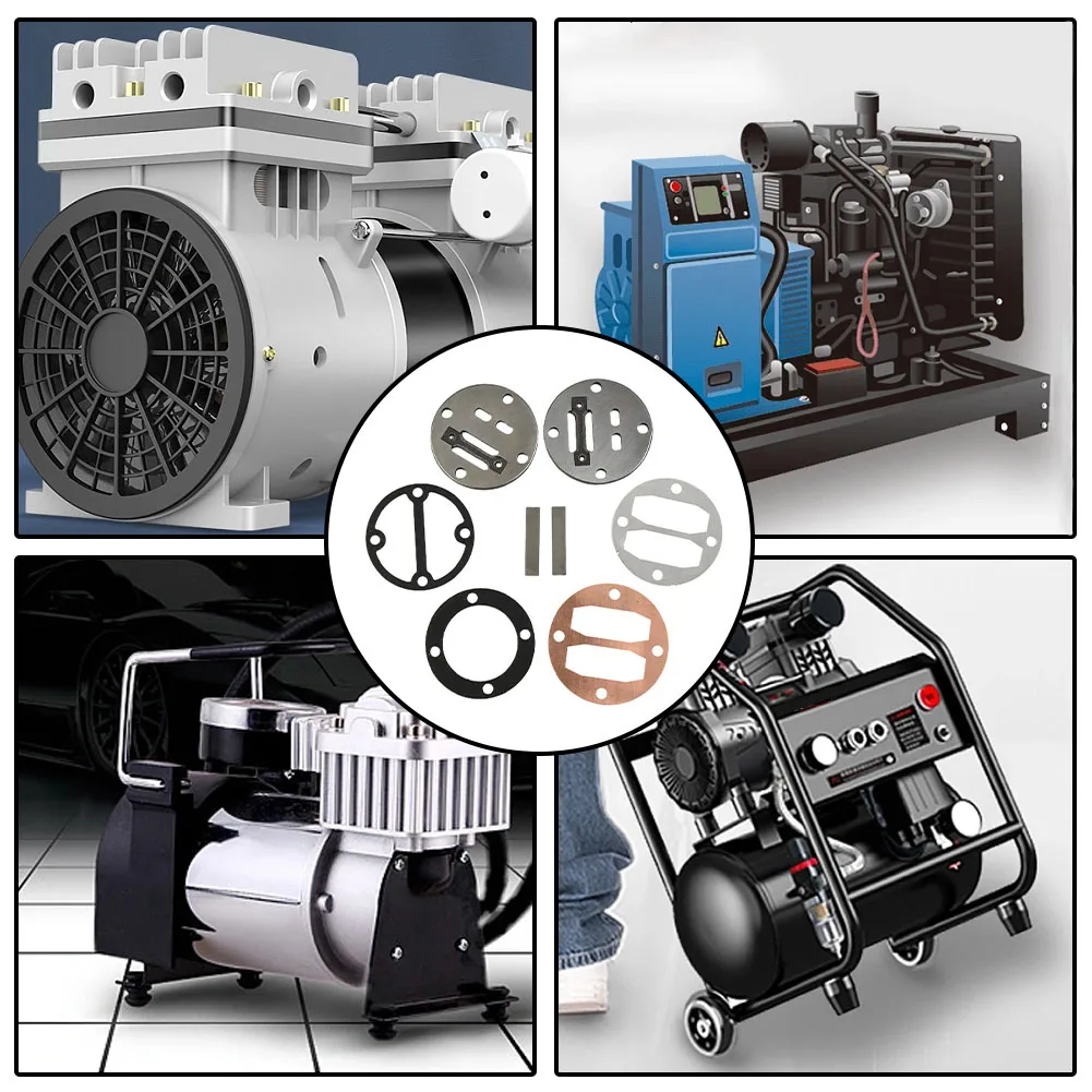 Description Picture 6 of item8pcs/set Piston Air Compressor Cylinder Valve Plate Sealing Gasket Washers Air Pump Fitting Air Compressor Pneumatic Parts