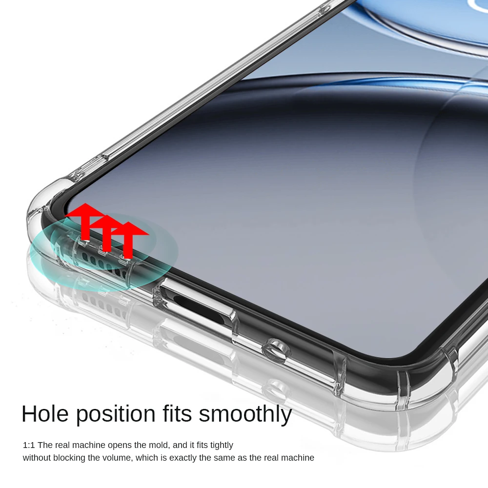 Transparent Shockproof Airbag Case with Camera Protection - TPU Soft Cover for OnePlus Nord 4 5G (2024)
