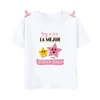 I'm Being Promoted To Big Sister T-shirt Baby Announcement T Shirt Kids Spanish Print Tee Girl Tops Children Tops Summer Clothes 5