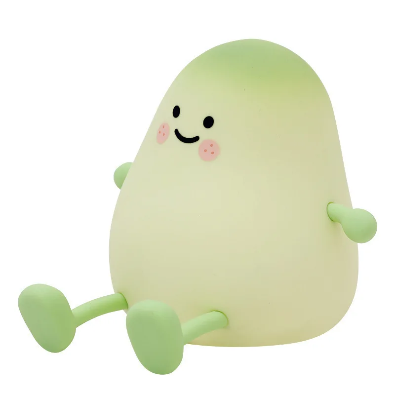 Qingmang Silicone Lamp Timed Sleep Atmosphere Pat Lamp Phone Holder Children's Gift Fruit Shape Design Creativity Interesting