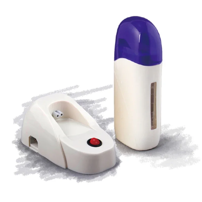 Single Depilatory Heater Roll On Wax Warmer Refillable Wax Cartridge Wax-melt Machine with Base Skin Care Tool Hair Removal