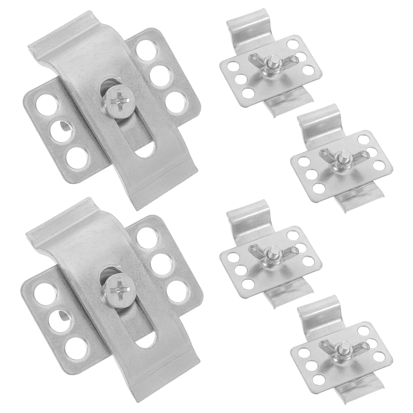 6pcs Hardware Fasteners Metal Undermount Sink Brackets Kitchen Bathroom Mounting Clips Supports Secure Fixation Sink Mount