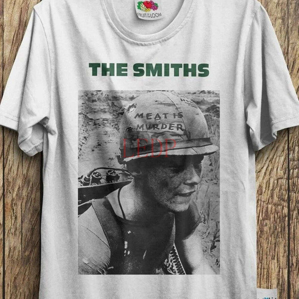 The Smiths Meat Is Kilm Alternativa Rock Band Morrissey T Shirt Vintage The Smashing Pumpkins Siamese Dream White Black Men