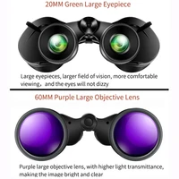 Borwolf 12-36X60 Binoculars BAK4 Prism FMC Optical Lens High Power Hunting Birdwatching Light night vision telescope 2