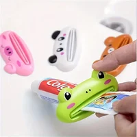 1PC Cartoon Animal Shaped Plastic Toothpaste Squeezer  Fun Design Toothpaste Cleanser Holder bathroom accessories 1