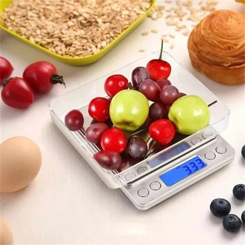 Balance de cuisine numérique en acier inoxydable, mini poche, bijoux de  précision, balance électronique, poids en or, gramme, 500g, 1000g, 2000g,  3000g - AliExpress