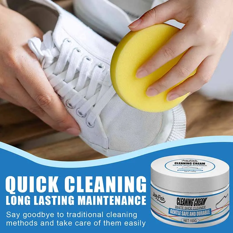 

Shoe Cleaner Small White Shoes Cleaning Cream Wash-free Sports Canvas Shoes To Remove Stains Cleaning Products
