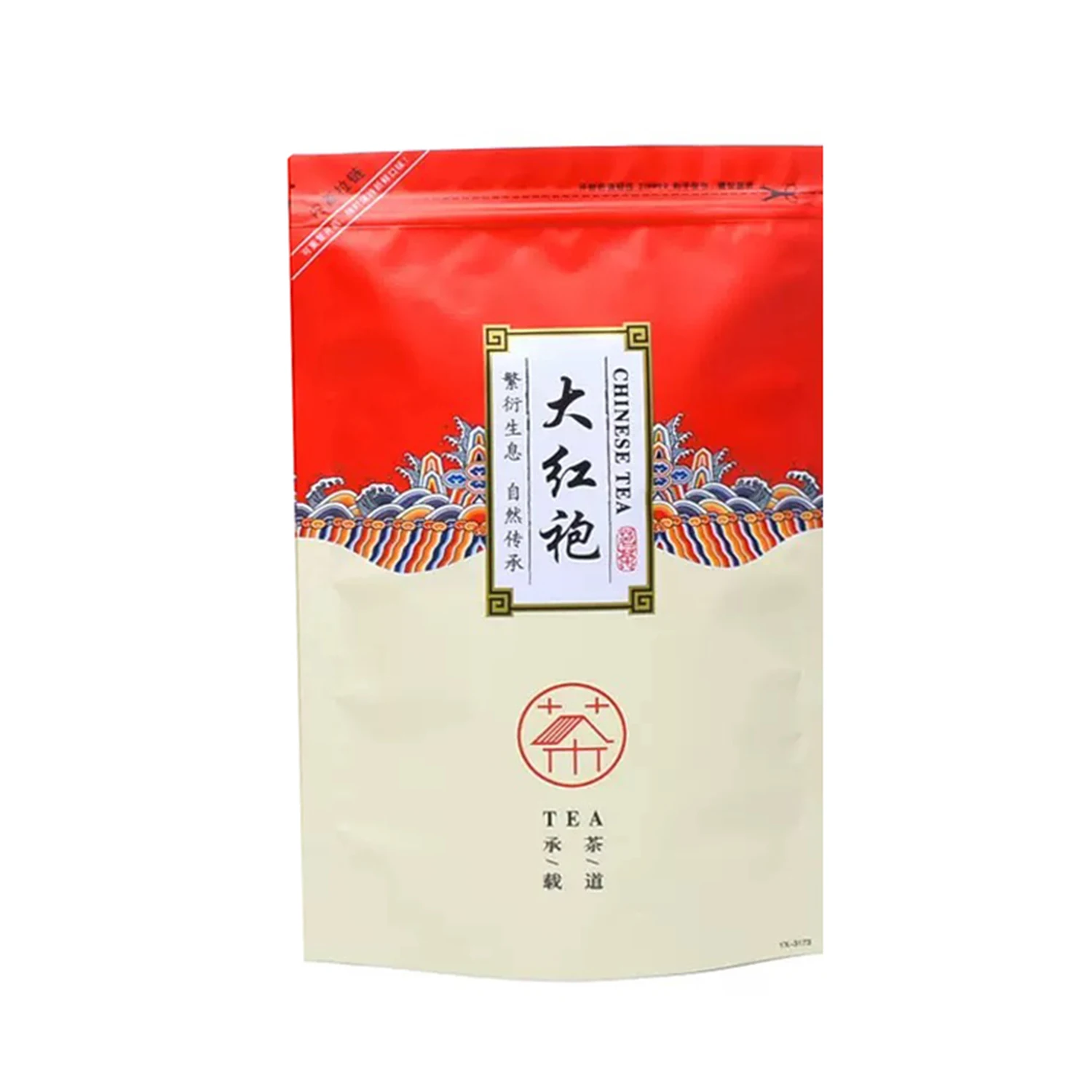 שקיות רוכסן לסט תה סיני Longjing Dahongpao Biluochun תה ירוק שקית איטום ממוחזרת לאריזת שקיות