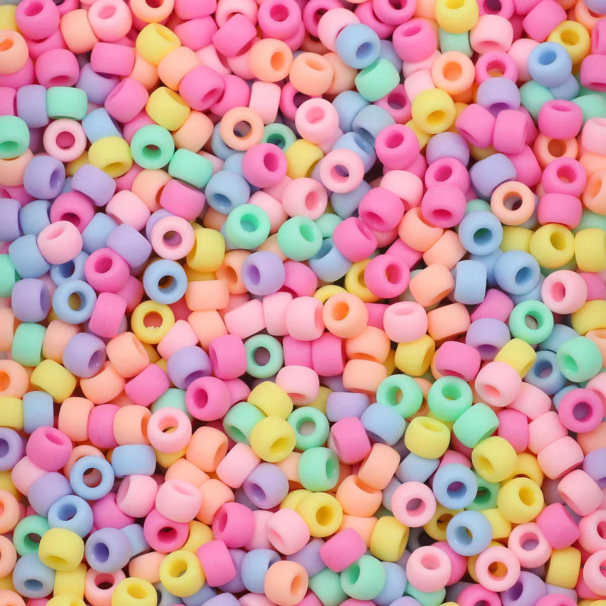 1000 Cuentas De Pony Rosa Oscuro De 7 Mm - ¡Hechas En EE. UU., Perfectas Para Manualidades Y Joyería!