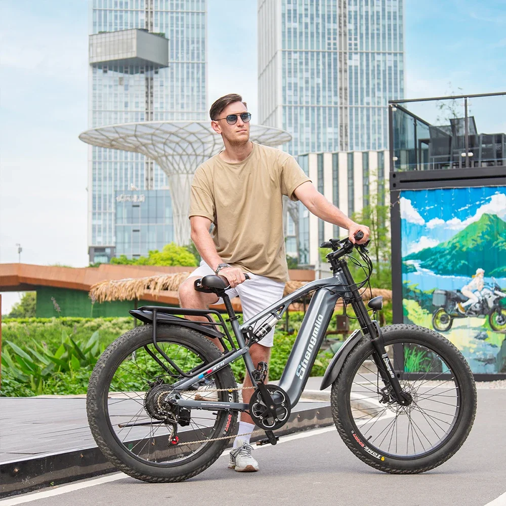 Shengmilo MX05 Electric Bike 1000W Adult e bike 48V 17.5Ah Lithium Battery Men Mountain electric bicycle Fat Tire Adult E-bike
