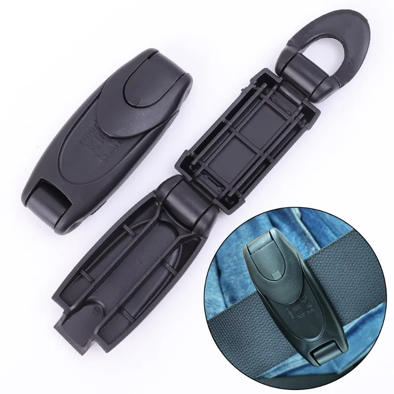1/2PCS Car Safety Seat Belt Buckle Clip Seatbelt Stopper Adjuster Clip To Relax Shoulder Neck Car Strap
