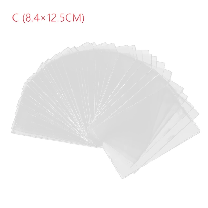 

B36F 100Pcs Transparent Cards Collection Holders Tarot Card PVC Trading Card Sleeves