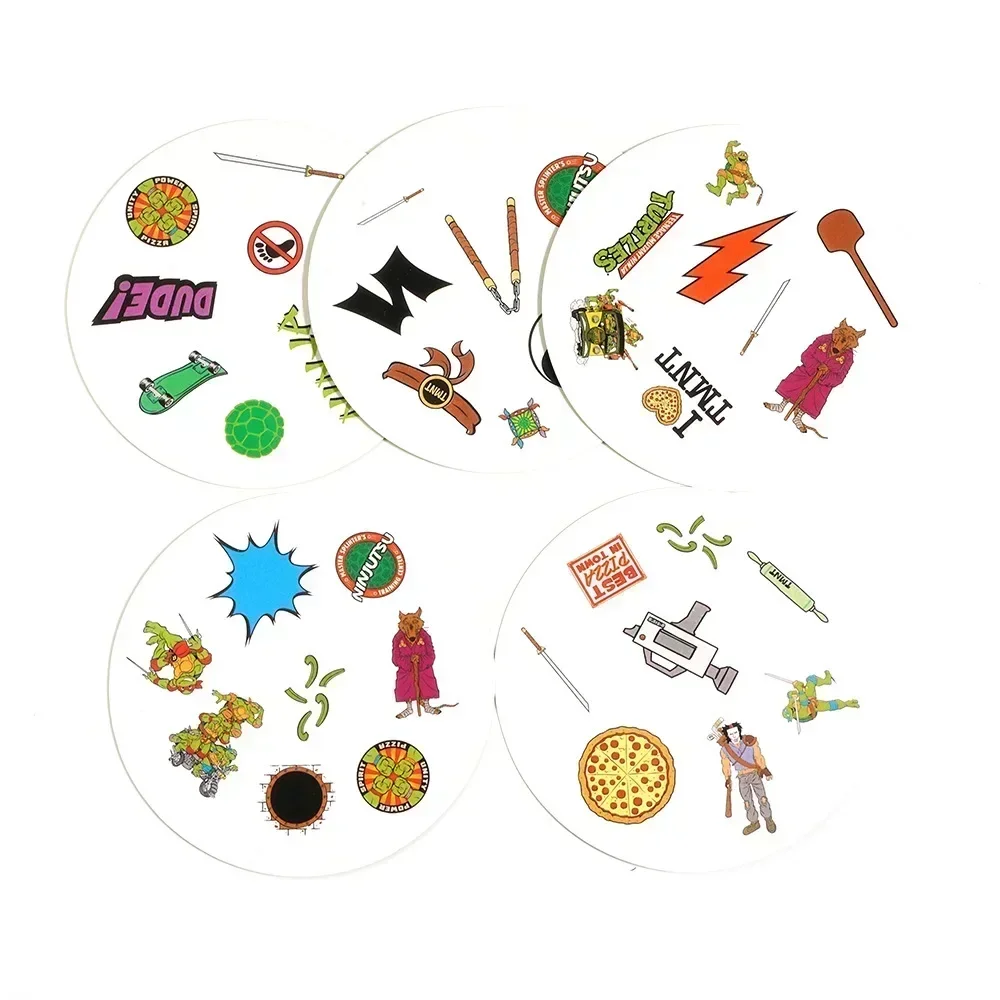 Spot it Years of Wonder Dobble 카드 게임, HP 동물 보드 게임 플레이어 파티 게임, 2-8 인 게임, HP 메탈 박스 카드, 30 PCs, 55PCs