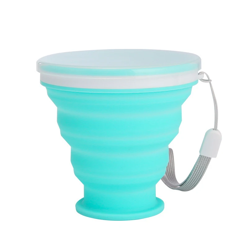 Folding Cup Foldable Collapsible Telescopic Silicone Water Bottle Outdoor Travel Children Cups Teacups Ware Jug Drink Water