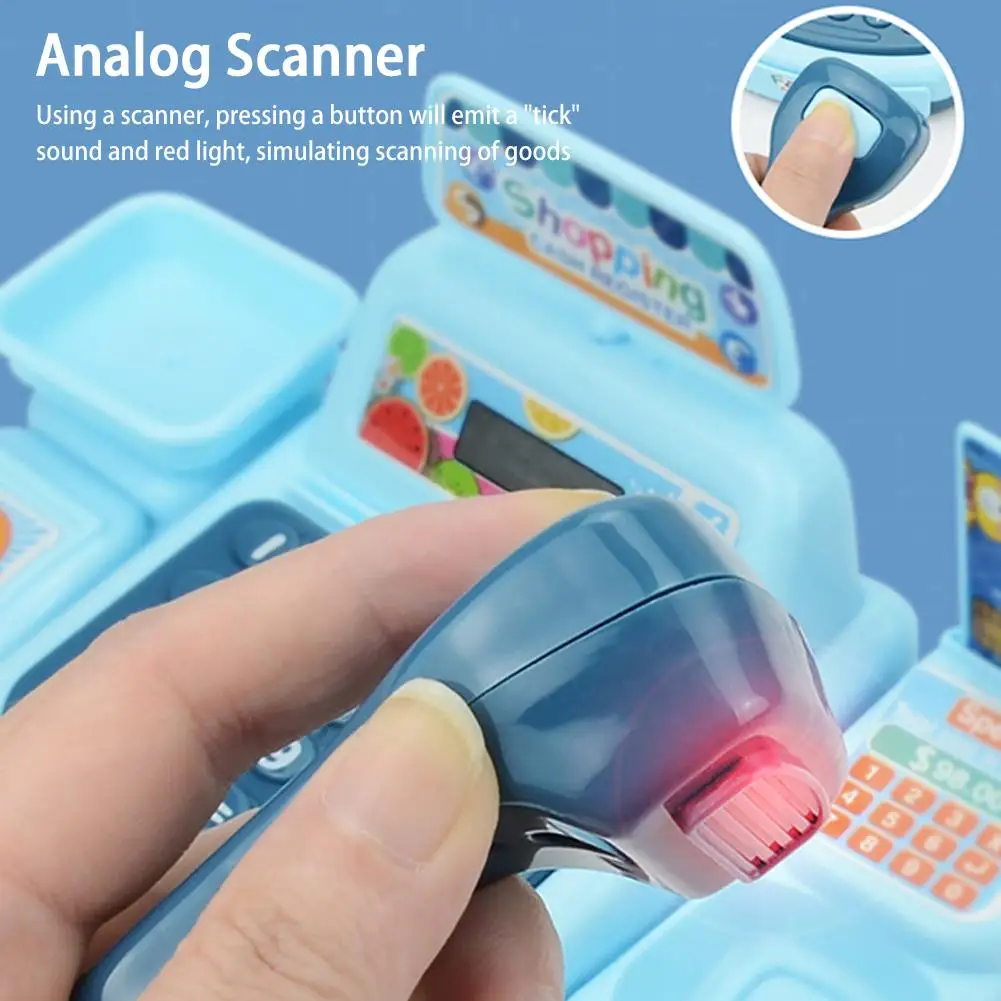 Children's Simulation Shopping Cash Register Toys Role-playing Toy Children Supermarket Cash Register Games Baby Model Pret W6O4