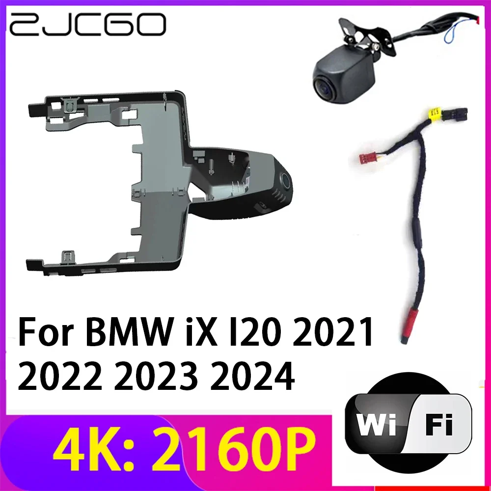 

ZJCGO 4K 2160P Dash Cam Car DVR Camera 2 Lens Recorder Wifi Night Vision for BMW iX I20 2021 2022 2023 2024