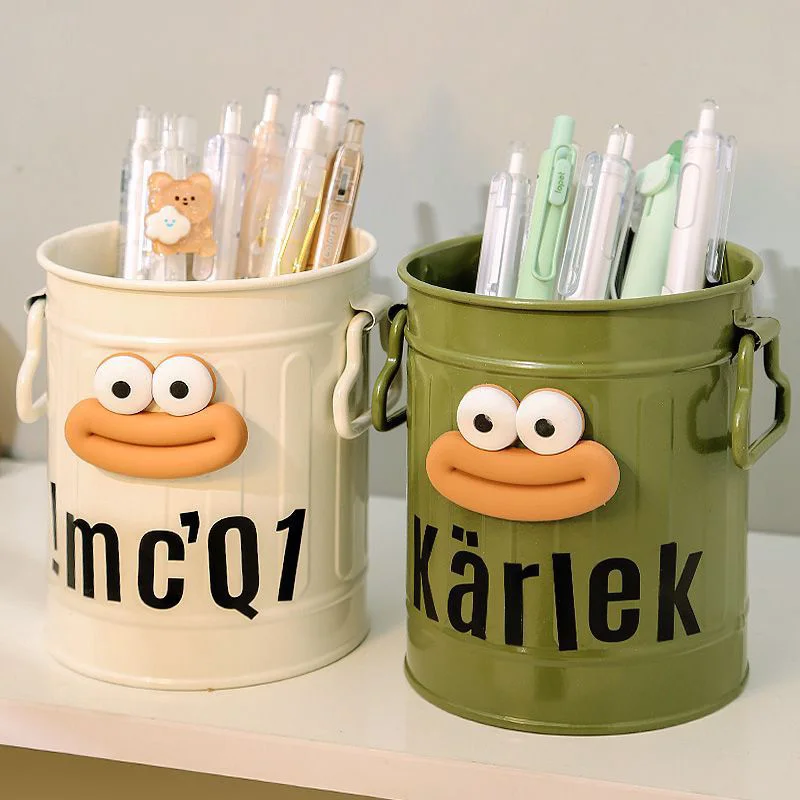 Desktop Pen Holder Office Desktop Pencil Organizer Cosmetic Brush Sundries Storage Box Stationery Storage Box 6