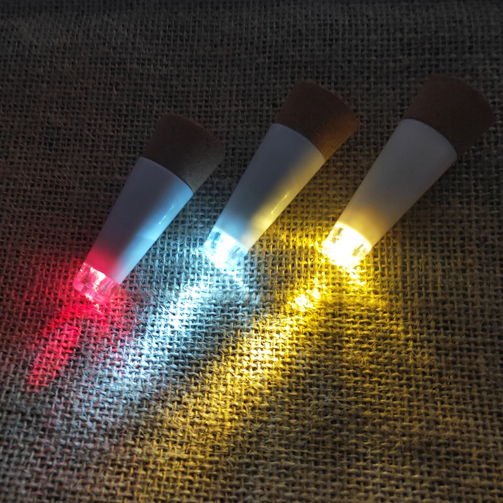 LED 충전식 병 조명 미니 코르크 모양의 공예 빛 로맨틱 USB 전원 코르크 조명 와인 병 파티 장식 크리스마스