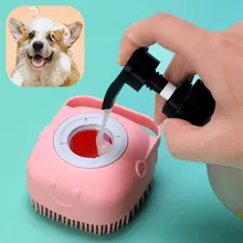 

Dog Brushes Pet Washer Brush Dogs Cat Silicone Dog Brush for Bathing Soft Massage Hair Clean Dogs Comb Pet Shower Hair Brushes