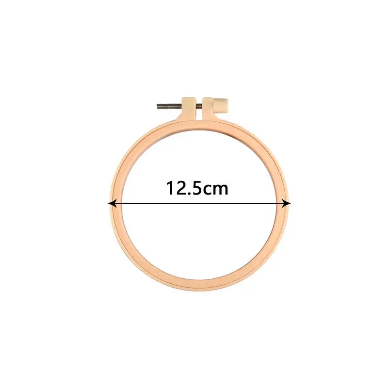 Sewing Tool Round Wooden Color Embroidery Hoops Frame Set Plastic Embroidery Hoop Rings For DIY Cross Stitch Needle Craft Tool needle arts and crafts Needle Arts & Craft