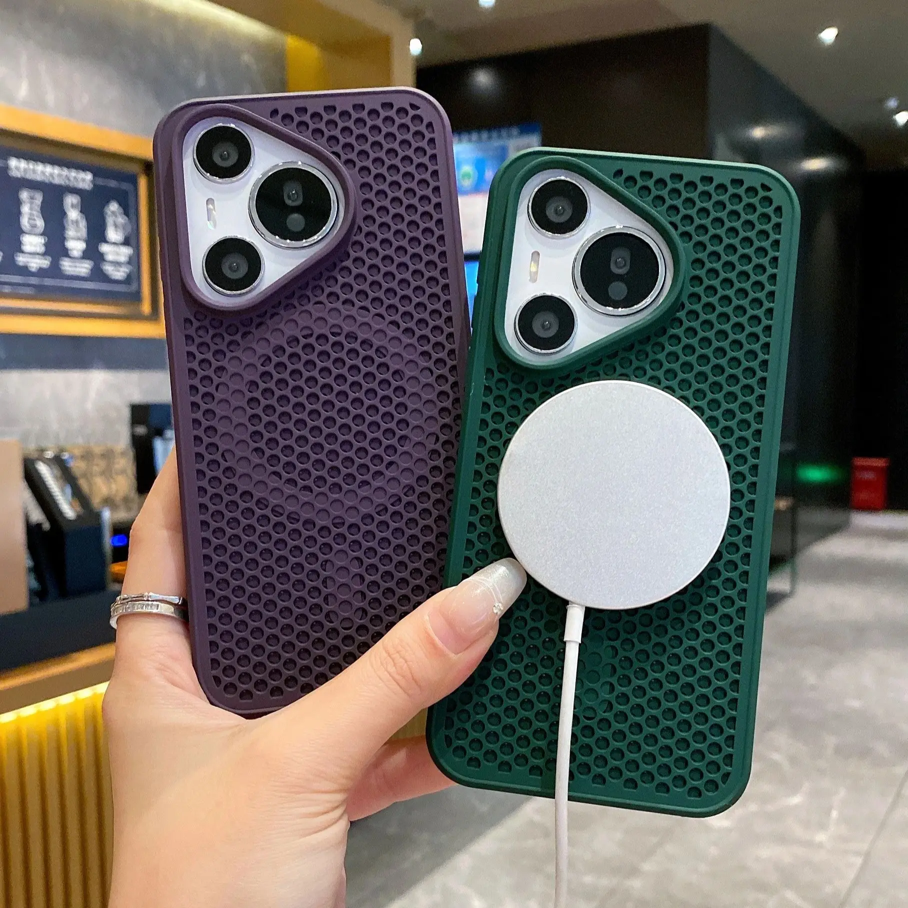 Enhanced Cooling Matte Shockproof Hard Back Cover with Heat Dissipation Mesh