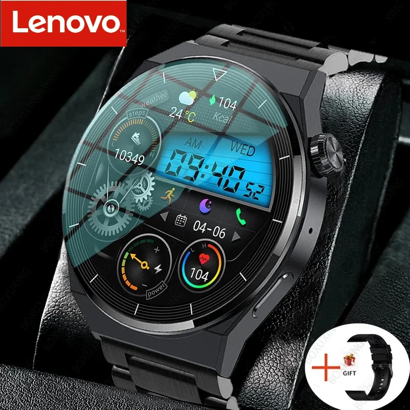 

Lenovo Smart Watch NFC Men GT3 Pro AMOLED 390*390 HD Screen Heart Rate Bluetooth Call IP68 Waterproof SmartWatch For Huawei