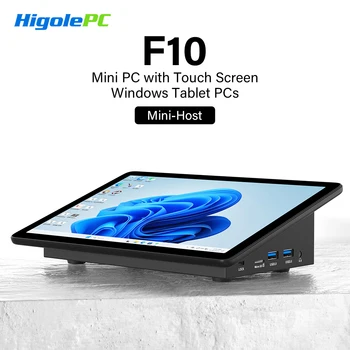 Higole F10 10.1 ''Mini PC senza ventola Intel N5095 Windows 11 WiFi5 8GB 128GB 5000mAh 4K RS-232 RJ45 Laptop PC desktop Mini computer