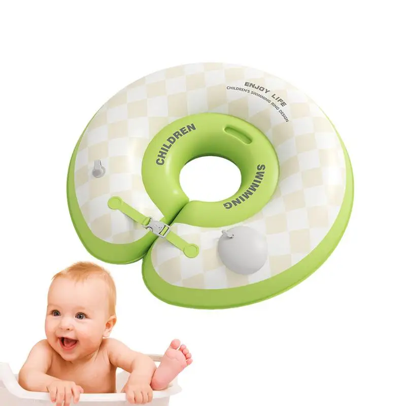 

Neck Float Ring Non-Inflatable Swim Float Bath Collar For Pool Bathtub Learning Tools For Kids Ages 0-8 Months