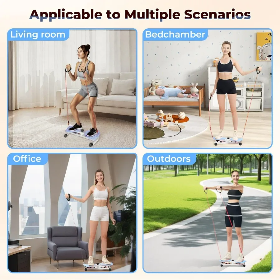 Ab Twister Board300 lbs Capacity Slim Waist and Core Ab Exercise Foot Massage Design Noiseless Home Gym Exercise