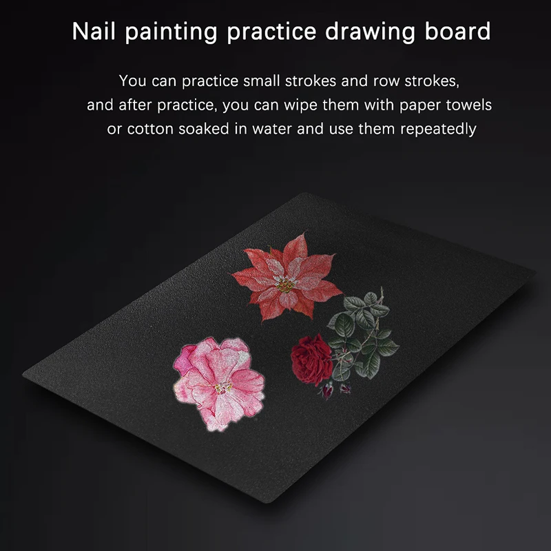 Nail Art Disegno A Colori Cartone Tavolo Da Disegno Lavabile E Riciclabile Nail Practice Book Tavolo Da Disegno Strumento Specializzato Per Unghie