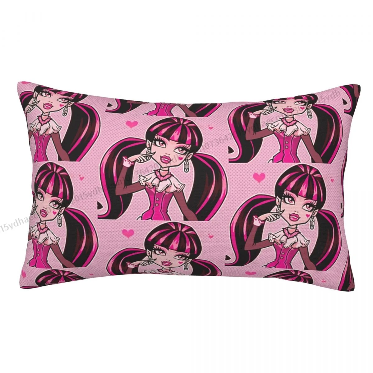 Draculaura Federa Per Cuscino Stampata Classica Monster High Doll Zaino Cojines Copre Morbida Federa Per Divano