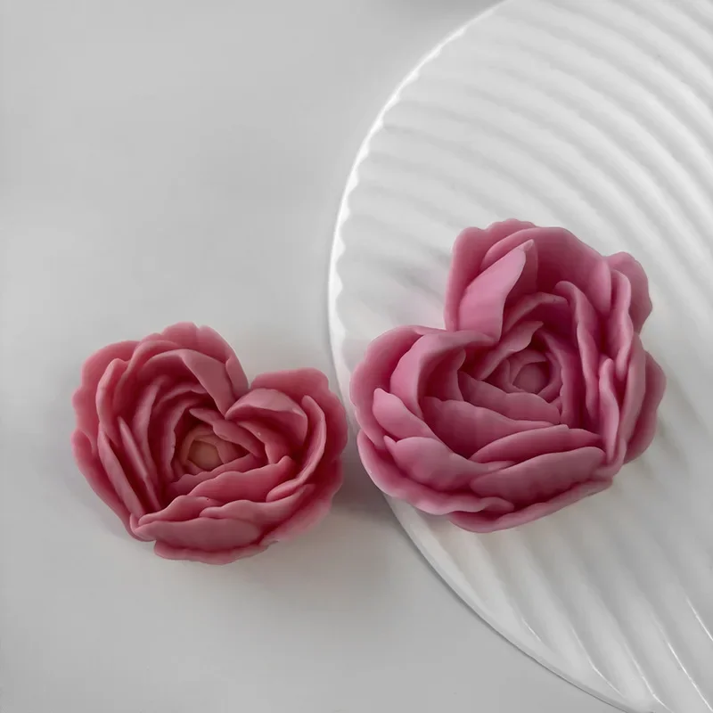 Stampi per candele a forma di cuore Stampi per fiori di rosa