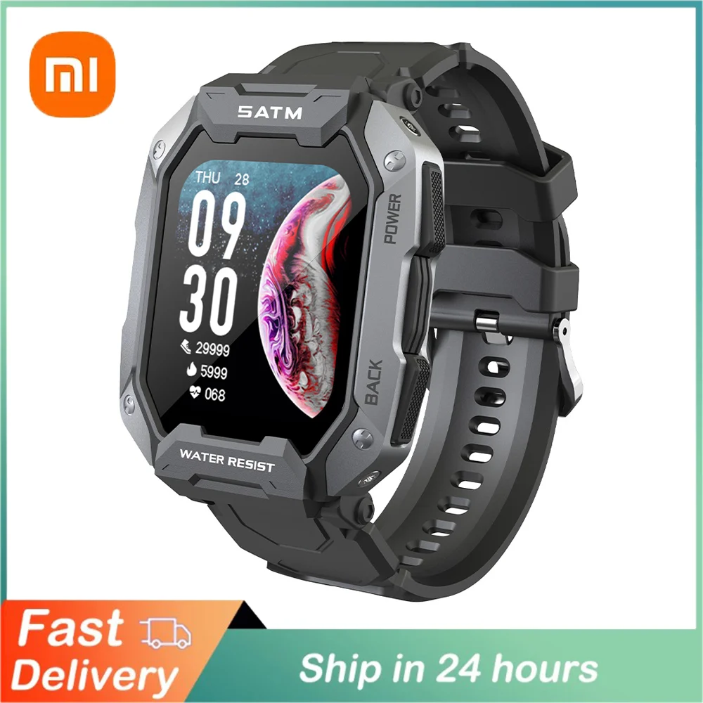 Xiaomi 2022 Military Smart Watch Men Carbon Black Ultra Army Outdoor