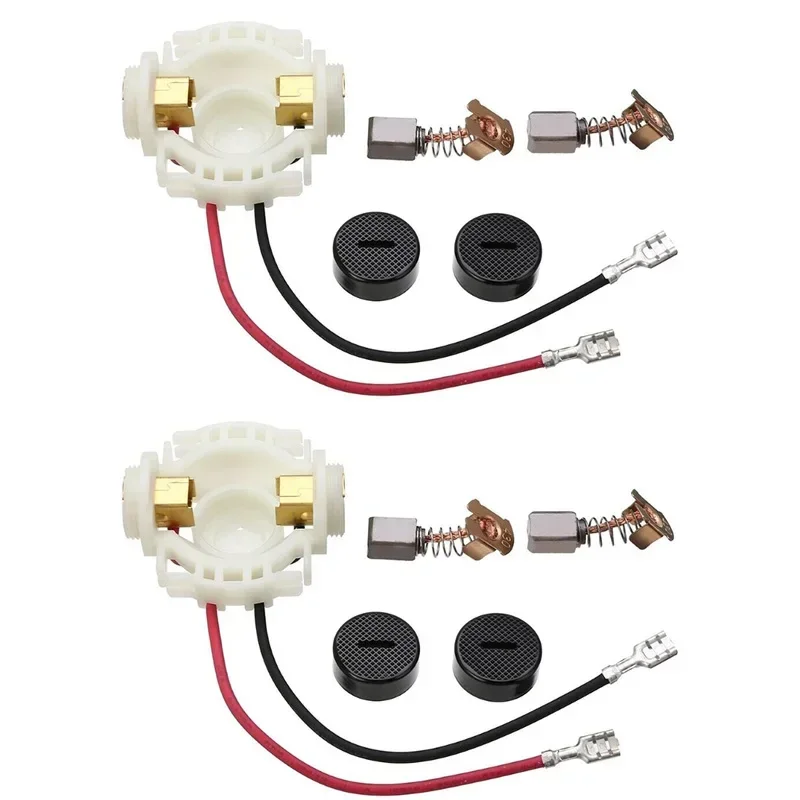 Durable Carbon Brush Holder Kit – Plastic Tool Accessories with Metal Caps (5 or 10 Pieces Set)