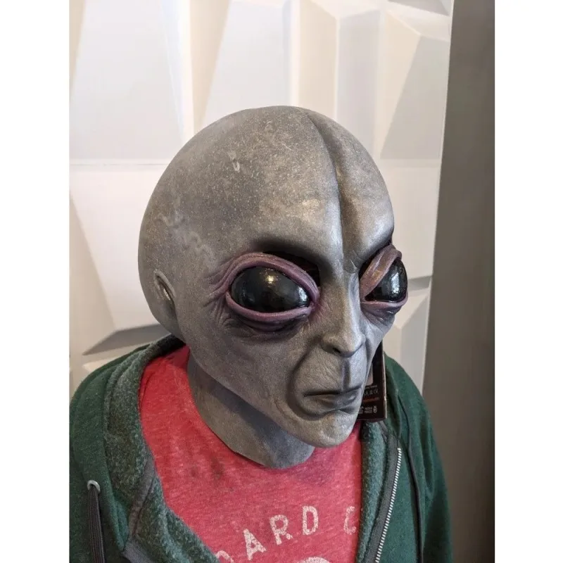 

Funny’s Horror Latex Mask Cosplay UFO Oxyey Alien Skull Halloween Party Costume Ghost House Chamber Prank Devil Monster Prop