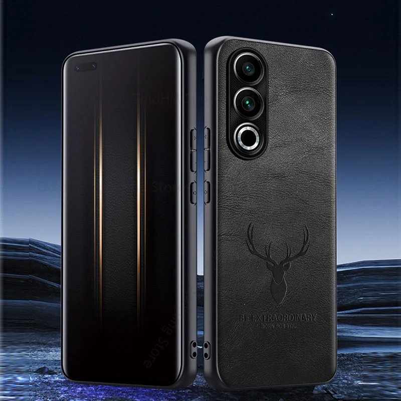 

3D Cartoon Elk Deer Leather Phone Case For OnePlus Ace 3V Camera Lens Metal Protector Shockproof Cover For Oneplus Ace 3V Fundas