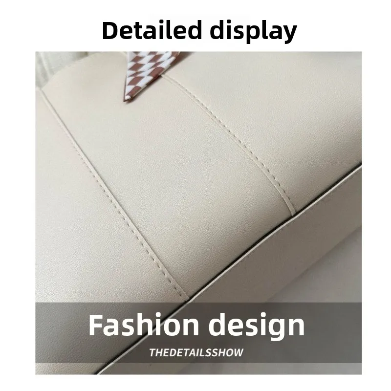 Einfache Pendler-Tasche mit großem Fassungsvermögen, koreanische Mode-Tragetasche für Damen, Frühling und Sommer, Nischen-Textur-Schulterhandtasche – Detail 4