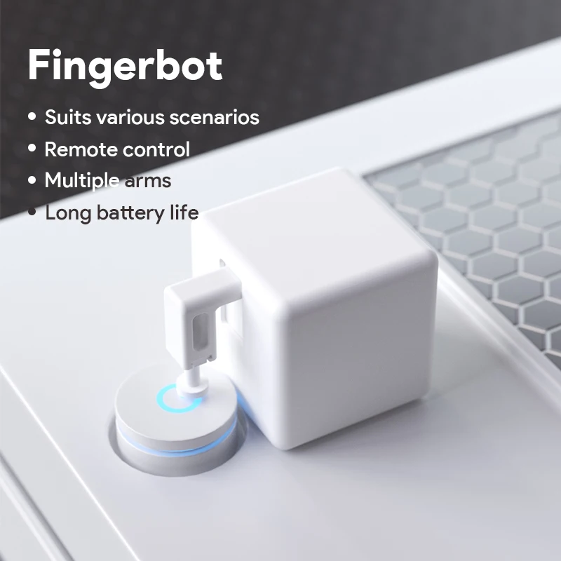 Tuya Bluetooth Smart Fingerbot Switch Bot Button Pusher Remote Control Finger Robot Work With Alexa Google Home Voice Assitant, Alina Gadgets
