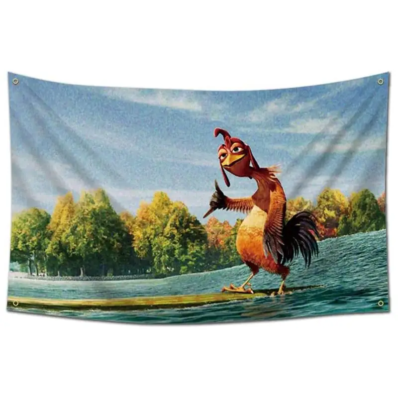 3x5ft Chicken Joe Funny Wall Flag-Durable Man Cave Decor with 4 Brass Grommets, Indoor/Outdoor College Dorm & Party Banner