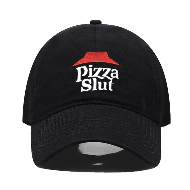Men's Baseball Cap Women's Sport Golf Caps for Man Washed Cotton Pizza Embroidery Dad Hat  Sun Hats Dropshipping 2