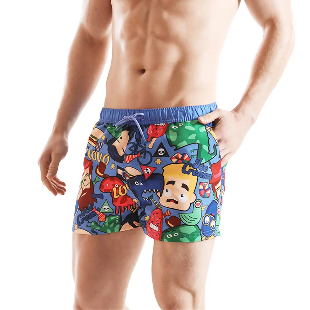 

Men Swimwear Swim Shorts Quick Dry Bermuda Beach Board Shorts Swimming Trunks Swimsuits Running Sports Surffing Pants