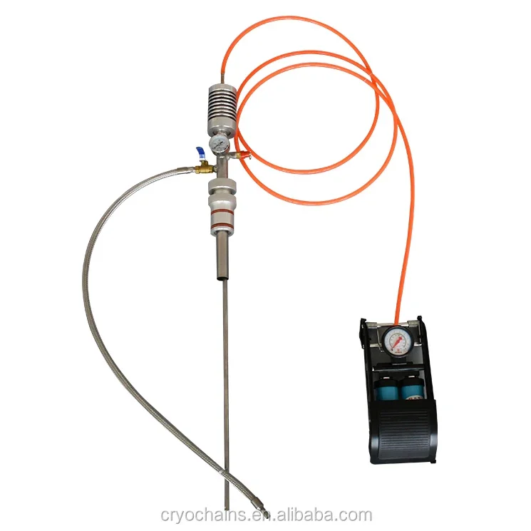 

Liquid Nitrogen Withdrawal Pump Foot Pump For Liquid Nitrogen Transfer